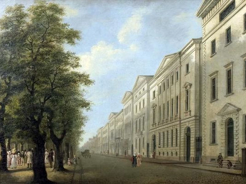 1766-Jes Bundsen - Veduta della Palmaille - Museo di Altona